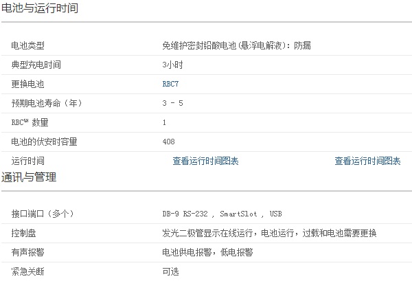 APC SUA1500ICH UPS电源