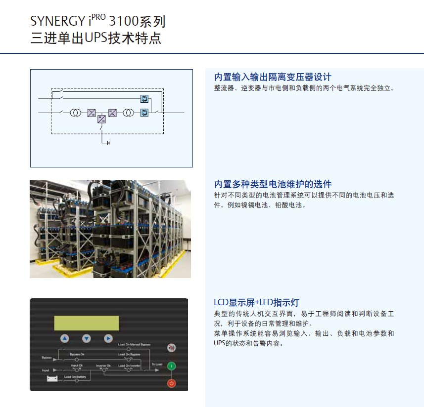 艾默生UPS电源SYNERGY-60KVA