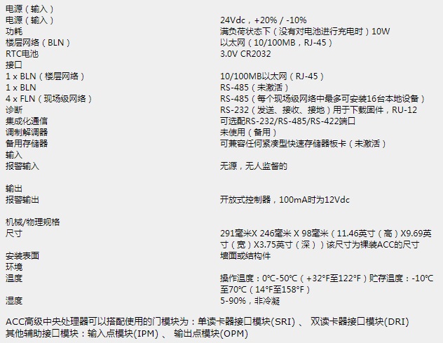 西门子门禁ACC高级中央控制器