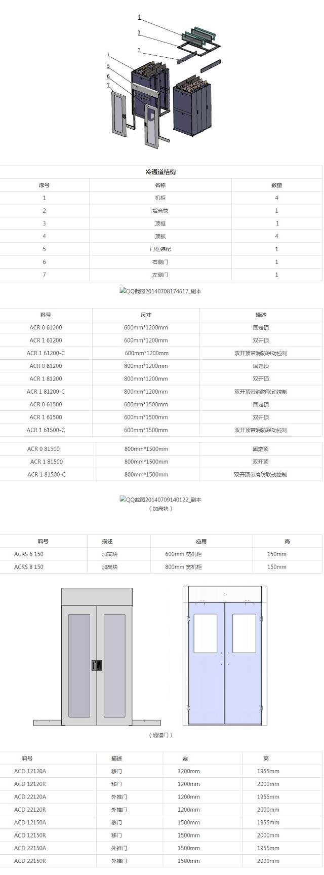 安瑞可微模块机房冷通道系列标准冷通道