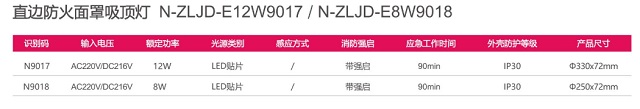 拿斯特直边防火面罩吸顶灯-集电自控系列光世界
