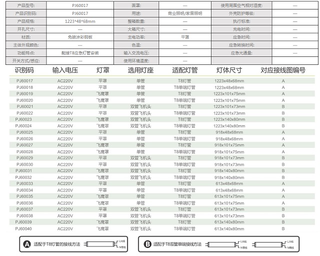 拿斯特T8单管/双管支架-普通LED照明光世界