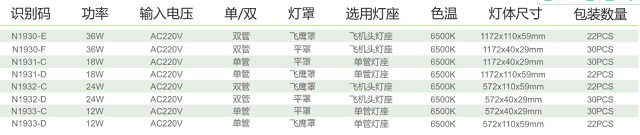 拿斯特T5LED单管/双管支架-普通LED照明光世界