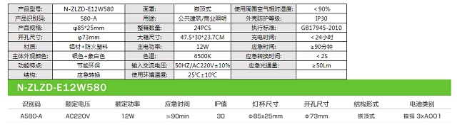 拿斯特小号嵌顶式消防应急天花灯-自电自控系列飞普利斯